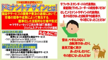 役立つ！マーケティング豆知識！ドミナントデザインとは！