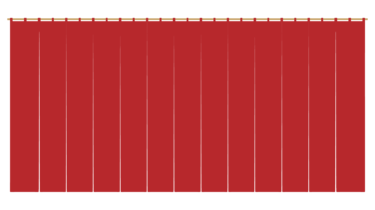 なるわん座限定！全て！無料！商用利用可！販促イラスト素材・のれんイラスト（暖簾）・赤（長）・無料ダウンロードはこちらから！