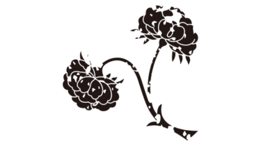 すべて無料！商用利用可！家紋はんこ素材・二葉牡丹・無料ダウンロードはこちらから！