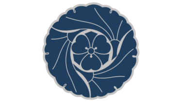 すべて無料！商用利用可！筒描調家紋素材・三ツ追イ銀杏ニ剣片喰・無料ダウンロードはこちらから！