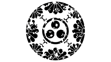 すべて無料！商用利用可！家紋はんこ素材・菊浮線綾ニ丸ニ三ツ星・無料ダウンロードはこちらから！