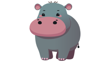 すべて無料！商用利用可！無料販促イラスト素材・カバ(河馬)・その１１・無料ダウンロードはこちらから！