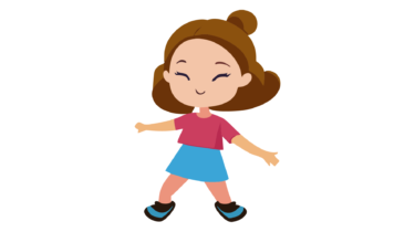 すべて無料！商用利用可！無料販促イラスト素材・ダンスを踊る女の子・その８・無料ダウンロードはこちらから！