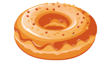 なるわん座限定！全て！無料！商用利用可！無料販促イラスト素材・ドーナツ・その１３・無料ダウンロードはこちらから！