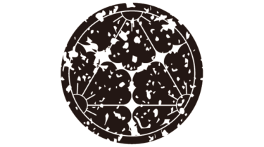 すべて無料！商用利用可！家紋はんこ素材・細輪ニ三ツ割リ唐花・無料ダウンロードはこちらから！