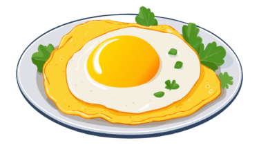 なるわん座限定！全て！無料！商用利用可！無料販促イラスト素材・目玉焼き・その５・無料ダウンロードはこちらから！