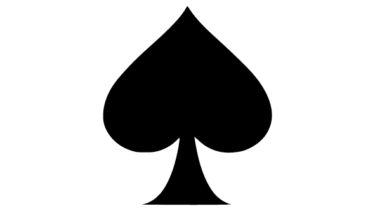 すべて無料！商用利用可！無料販促イラスト素材・トランプのスペードマーク・無料ダウンロードはこちらから！