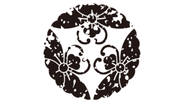 すべて無料！商用利用可！家紋はんこ素材・三ツ寄セ花菱蝶・無料ダウンロードはこちらから！