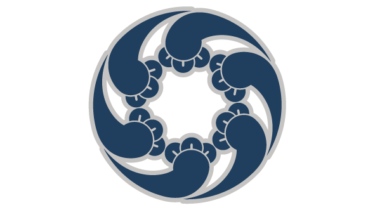 すべて無料！商用利用可！筒描調家紋素材・六ツ追イ丁字・無料ダウンロードはこちらから！