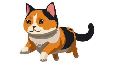 すべて無料！商用利用可！無料販促イラスト素材・続、三毛猫・その５・無料ダウンロードはこちらから！