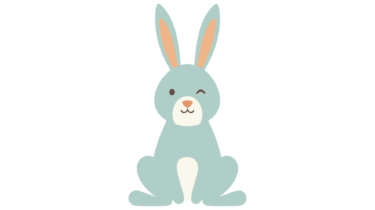 なるわん座限定！全て！無料！商用利用可！販促イラスト素材・ウインクする兎(うさぎ・ウサギ)１２匹目・無料ダウンロードはこちらから！