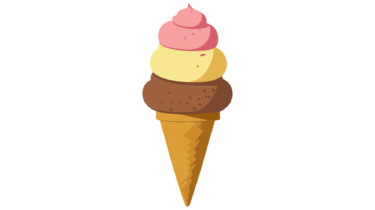 すべて無料！商用利用可！無料販促イラスト素材・ソフトクリーム（コーン型）・その７・無料ダウンロードはこちらから！