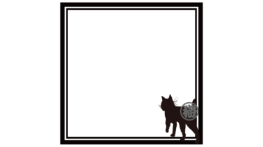 すべて無料！商用利用可！無料販促イラスト素材・猫千社札・F15号正方・その５・無料ダウンロードはこちらから！