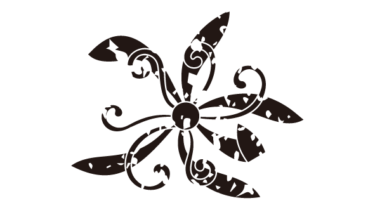 なるわん座限定！全て！無料！商用利用可！家紋はんこ素材・真向キ蘭ノ花・無料ダウンロードはこちらから！