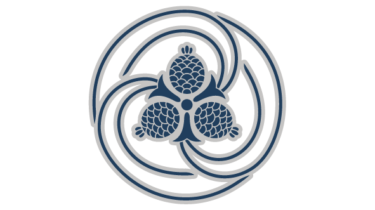 すべて無料！商用利用可！筒描調家紋素材・三ツ松毬巴・無料ダウンロードはこちらから！