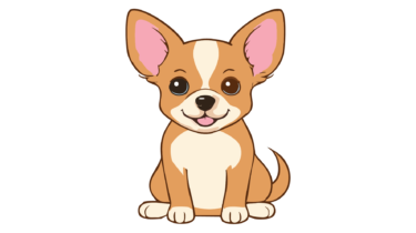 なるわん座限定！全て！無料！商用利用可！販促イラスト素材・チワワ犬のイラスト（いぬ・イヌ）・その２・無料ダウンロードはこちらから！