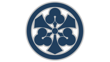 すべて無料！商用利用可！筒描調家紋素材・丸ニ剣三ツ洲浜・無料ダウンロードはこちらから！