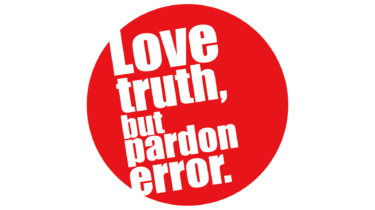 すべて無料！商用利用可！無料販促イラスト素材・英語の名言・赤丸・フランスの哲学者、ヴォルテールの言葉、真実を愛せ。過ちを許せ。・無料ダウンロードはこちらから！