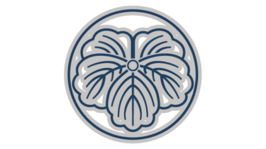 すべて無料！商用利用可！筒描調家紋素材・糸輪ニ陰蔦・無料ダウンロードはこちらから！