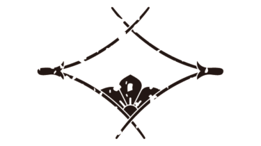 すべて無料！商用利用可！家紋はんこ素材・松葉菱ニ覗キ桔梗・無料ダウンロードはこちらから！