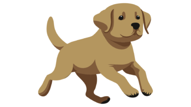 すべて無料！商用利用可！無料販促イラスト素材・ラブラドールレトリーバー(犬)・その１４・無料ダウンロードはこちらから！