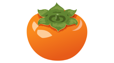 なるわん座限定！全て！無料！商用利用可！無料販促イラスト素材・柿(かき・果物)・その１５・無料ダウンロードはこちらから！