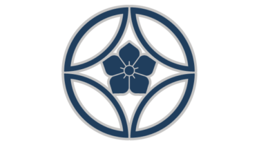 すべて無料！商用利用可！筒描調家紋素材・陰七宝ニ桔梗・無料ダウンロードはこちらから！