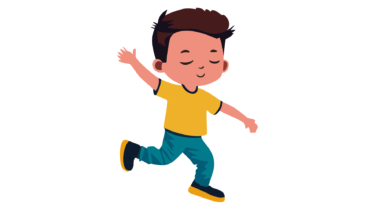 すべて無料！商用利用可！無料販促イラスト素材・ダンスを踊る男の子・その１１・無料ダウンロードはこちらから！