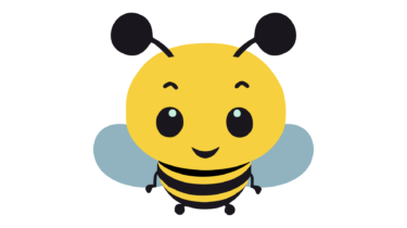 すべて無料！商用利用可！無料販促イラスト素材・ミツバチ(蜜蜂・はち)・その２・無料ダウンロードはこちらから！