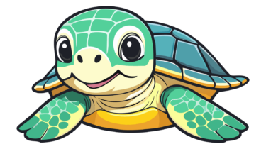 なるわん座限定！全て！無料！商用利用可！無料販促イラスト素材・亀(かめ・カメ)・その８・無料ダウンロードはこちらから！