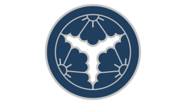 すべて無料！商用利用可！筒描調家紋素材・丸ニ三ツ割リ花菱・無料ダウンロードはこちらから！