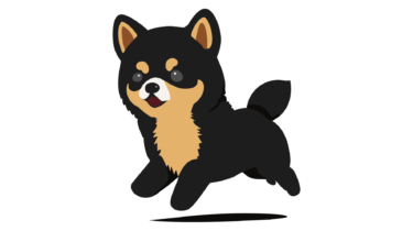 すべて無料！商用利用可！無料販促イラスト素材・黒柴犬・その１・無料ダウンロードはこちらから！