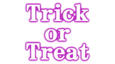 なるわん座限定！全て！無料！商用利用可！無料販促イラスト素材・光彩文字・ハロウィン・二段・その１０・無料ダウンロードはこちらから！