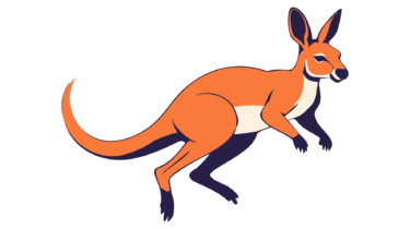 なるわん座限定！全て！無料！商用利用可！無料販促イラスト素材・カンガルー・その１７・無料ダウンロードはこちらから！