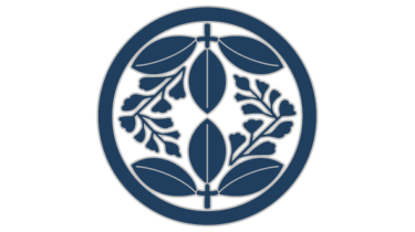 すべて無料！商用利用可！筒描調家紋素材・中輪ニ変リ向イ藤・無料ダウンロードはこちらから！