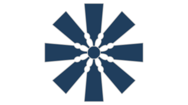 すべて無料！商用利用可！筒描調家紋素材・八ツ羽子板車・無料ダウンロードはこちらから！