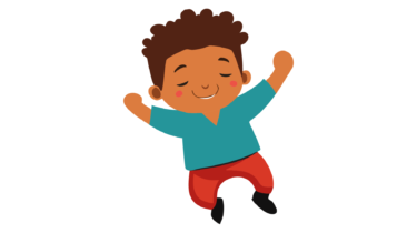 すべて無料！商用利用可！無料販促イラスト素材・ダンスを踊る男の子・その８・無料ダウンロードはこちらから！