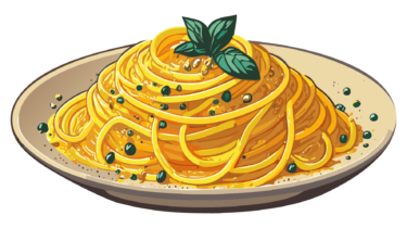 なるわん座限定！全て！無料！商用利用可！無料販促イラスト素材・スパゲティ(パスタ料理)・その７・無料ダウンロードはこちらから！