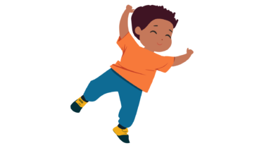 すべて無料！商用利用可！無料販促イラスト素材・ダンスを踊る男の子・その１６・無料ダウンロードはこちらから！