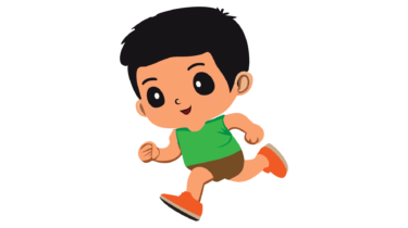 すべて無料！商用利用可！無料販促イラスト素材・走る少年(男の子)・その１・無料ダウンロードはこちらから！