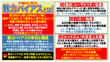 役立つ！豆知識心理学！魅力バイアスとは！