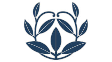 すべて無料！商用利用可！筒描調家紋素材・上リ藤ノ葉・無料ダウンロードはこちらから！